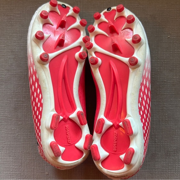 Brava Thunder II Academy Pink/White Outdoor Soccer Cleats Girls size 12 - Picture 5 of 7